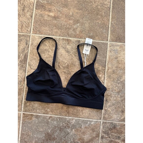 Aerie SMOOTHEZ Mesh Bralette True Black Size Small - Picture 6 of 11